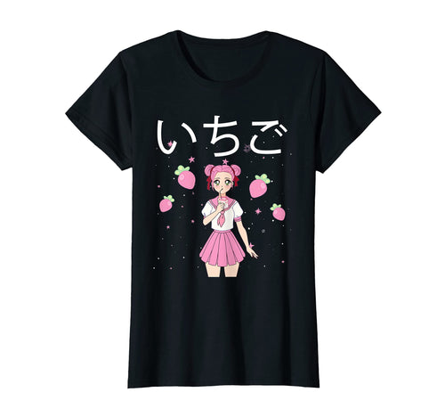Anime Strawberry Aesthetic Vaporwave T-Shirt - Novelty Apparel Unisex - T-Shirt, Sweatshirt, Hoodie