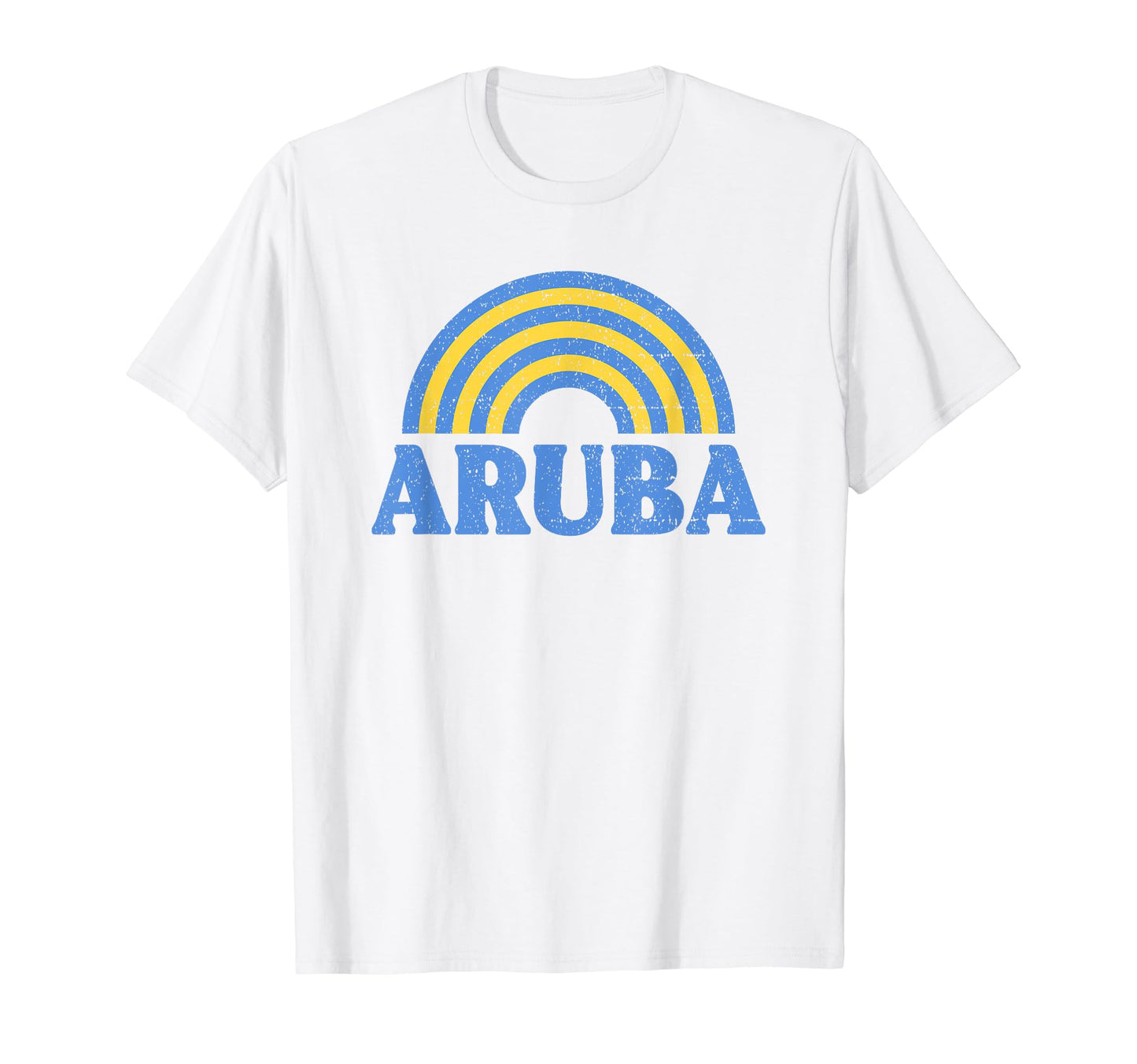Aruba Flag Rainbow Aruban Pride T-Shirt - Casual Everyday Wear for Adults - T-Shirt, Sweatshirt, Hoodie