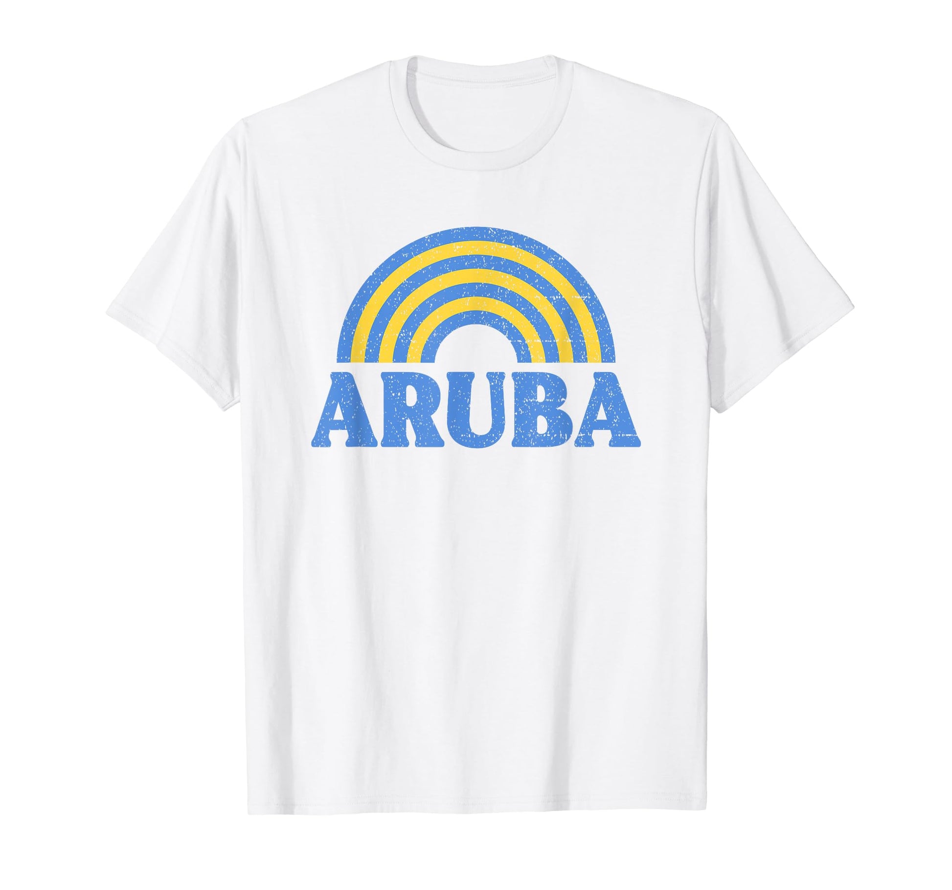 Aruba Flag Rainbow Aruban Pride T-Shirt - Casual Everyday Wear for Adults - T-Shirt, Sweatshirt, Hoodie