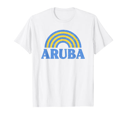 Aruba Flag Rainbow Aruban Pride T-Shirt - Casual Everyday Wear for Adults - T-Shirt, Sweatshirt, Hoodie