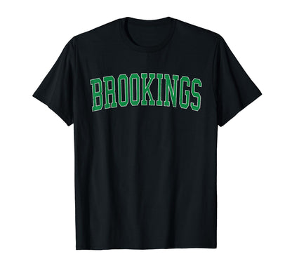 Brookings Sd Distressed Green Varsity T-Shirt - Streetwear Style for Adults - T-Shirt, Sweatshirt, Hoodie