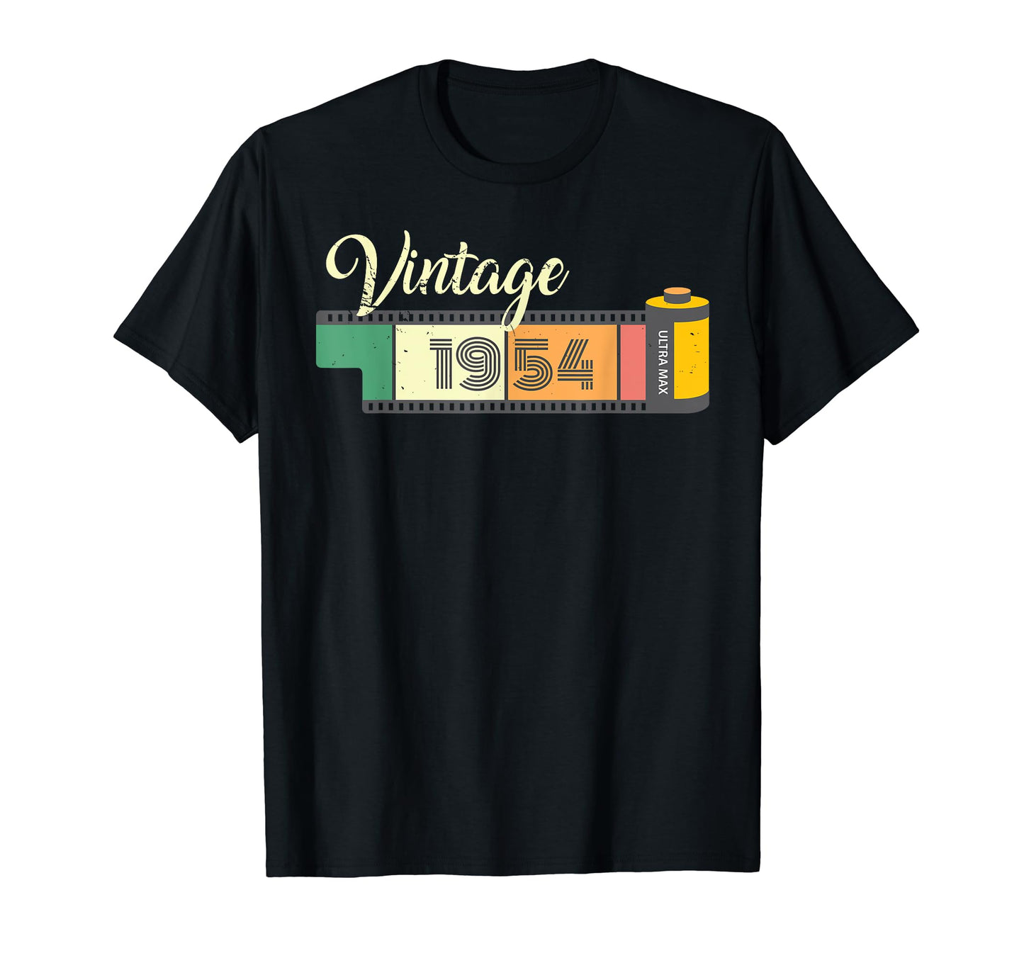1954 Old Film Camera Lovers 69Th 70Th T-Shirt - Aesthetic Graphic Unisex - T-Shirt, Sweatshirt, Hoodie