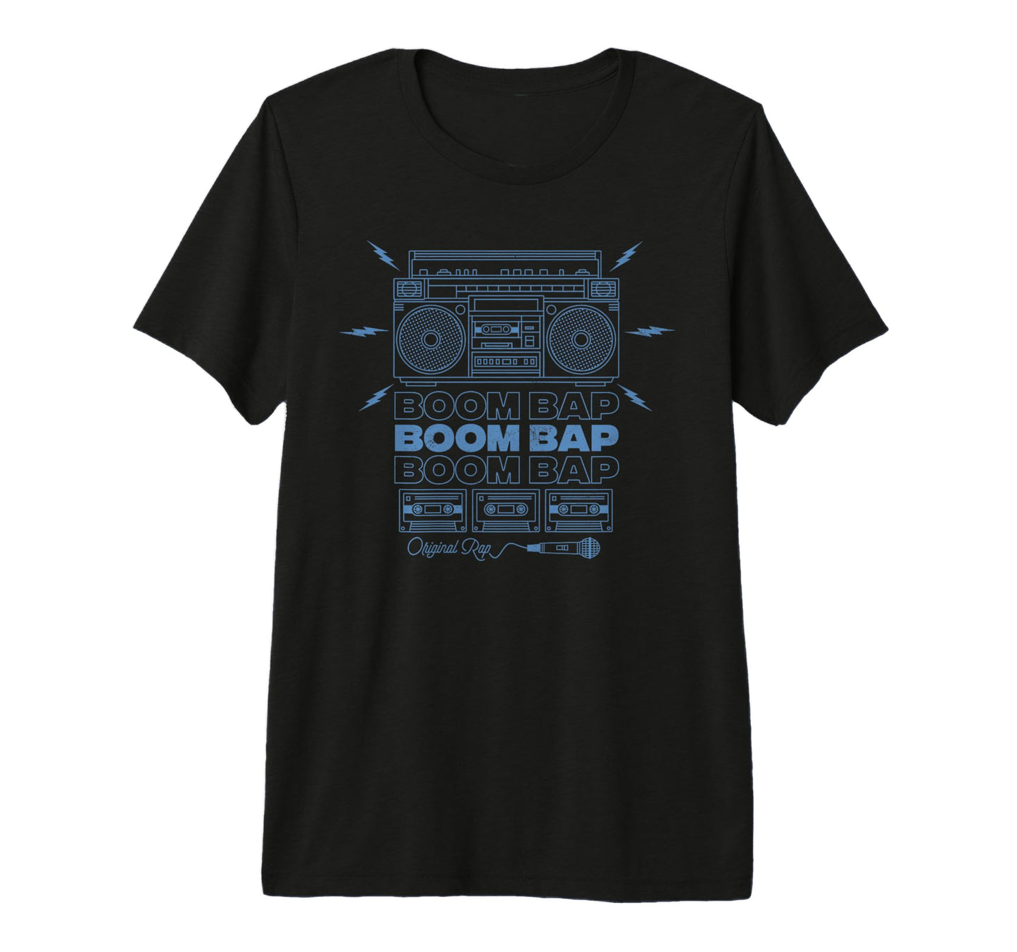 Old School Rap Ghetto Blaster Tri Blend T-Shirt - Aesthetic Graphic Unisex - T-Shirt, Sweatshirt, Hoodie