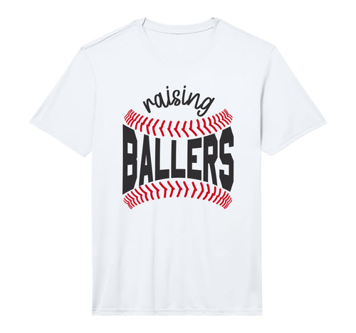 Mens Raising Ballers Mom Baseball T-Shirt - Fun Novelty Design Unisex - T-Shirt, Sweatshirt, Hoodie