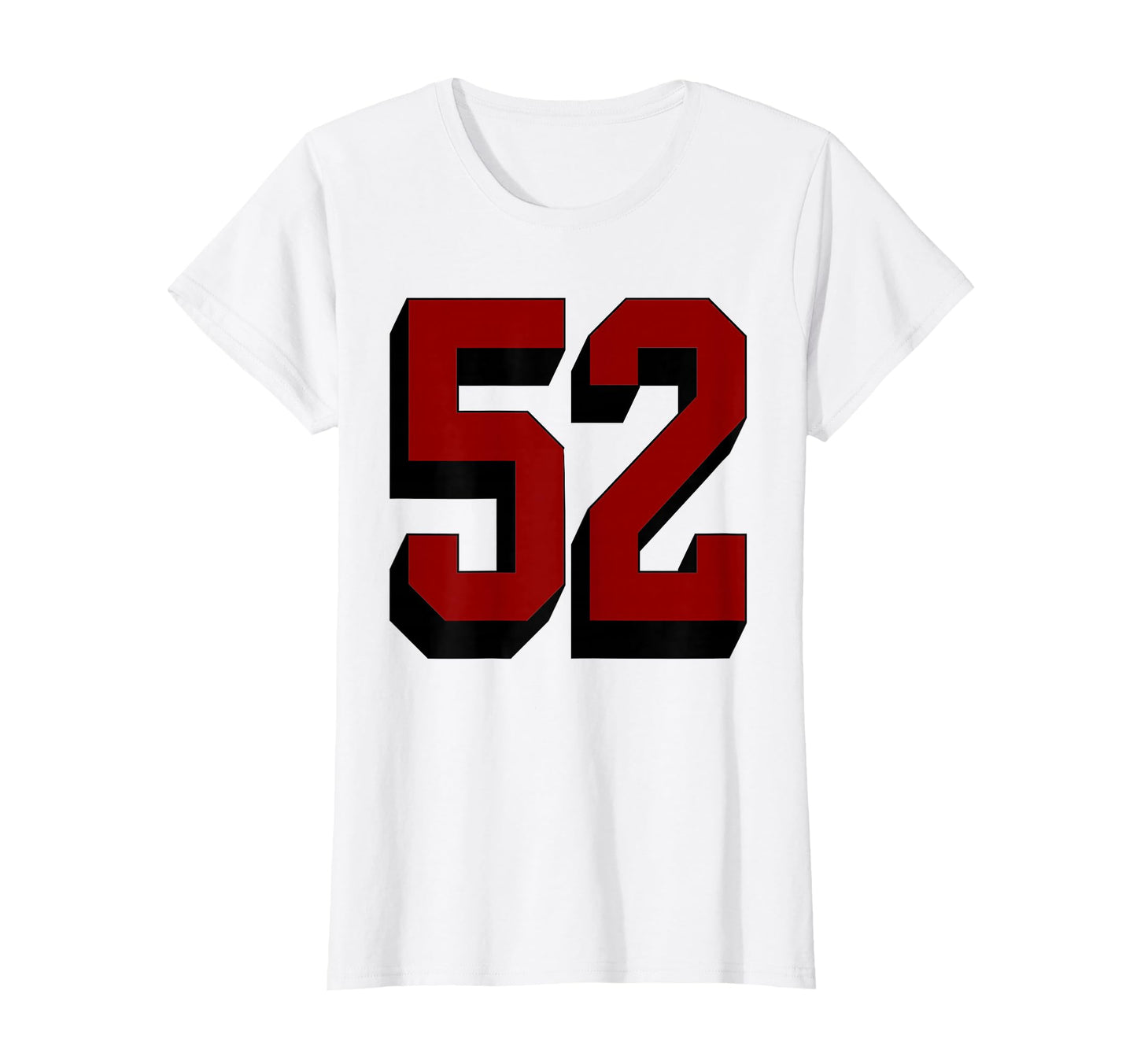 52 Number 52 Varsity Fan Sports Team T-Shirt - Streetwear Style Unisex - T-Shirt, Sweatshirt, Hoodie