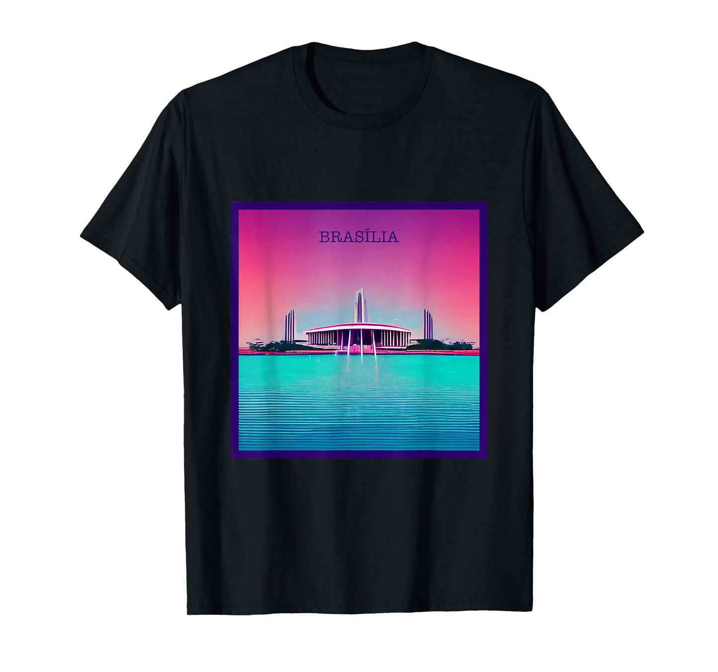 Vaporwave City Brasil Aesthetic T-Shirt - Minimalist Print for Adults - T-Shirt, Sweatshirt, Hoodie