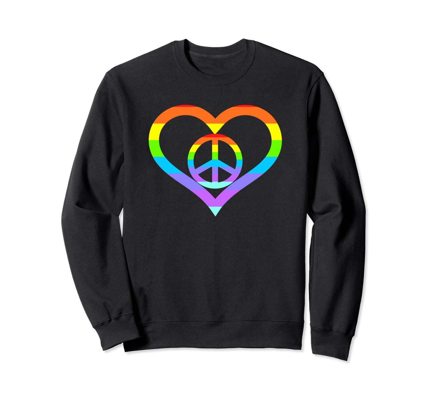 Love Peace Sweatshirt - Streetwear Style for Adults - T-Shirt, Sweatshirt, Hoodie