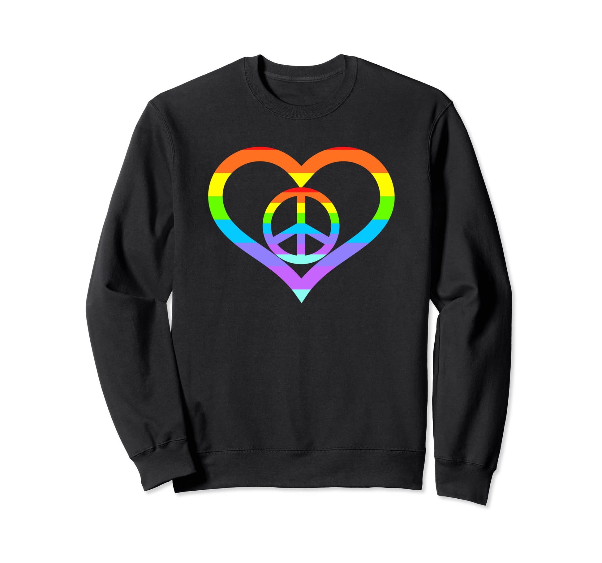 Love Peace Sweatshirt - Streetwear Style for Adults - T-Shirt, Sweatshirt, Hoodie