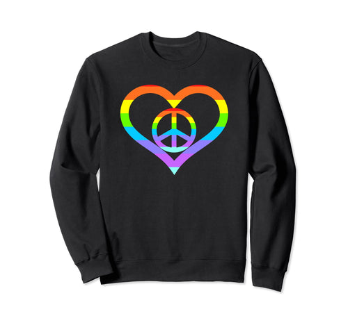 Love Peace Sweatshirt - Streetwear Style for Adults - T-Shirt, Sweatshirt, Hoodie