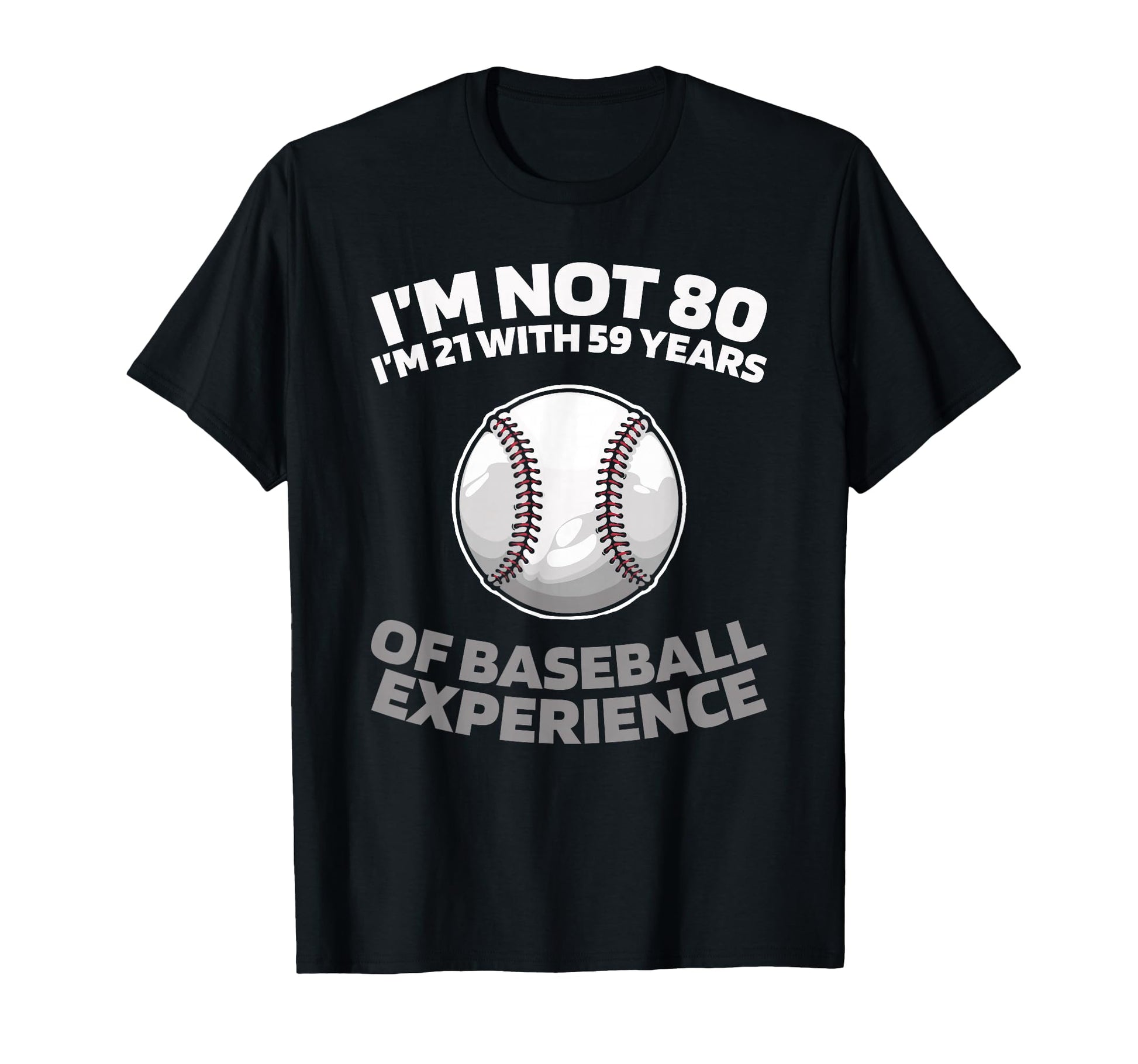 80 Years Old Sport Team Baseballer T-Shirt - Trendy Graphic for Adults - T-Shirt, Sweatshirt, Hoodie