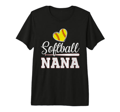 Funny Softball Nana Baseball Lover T-Shirt - Novelty Apparel for Adults - T-Shirt, Sweatshirt, Hoodie