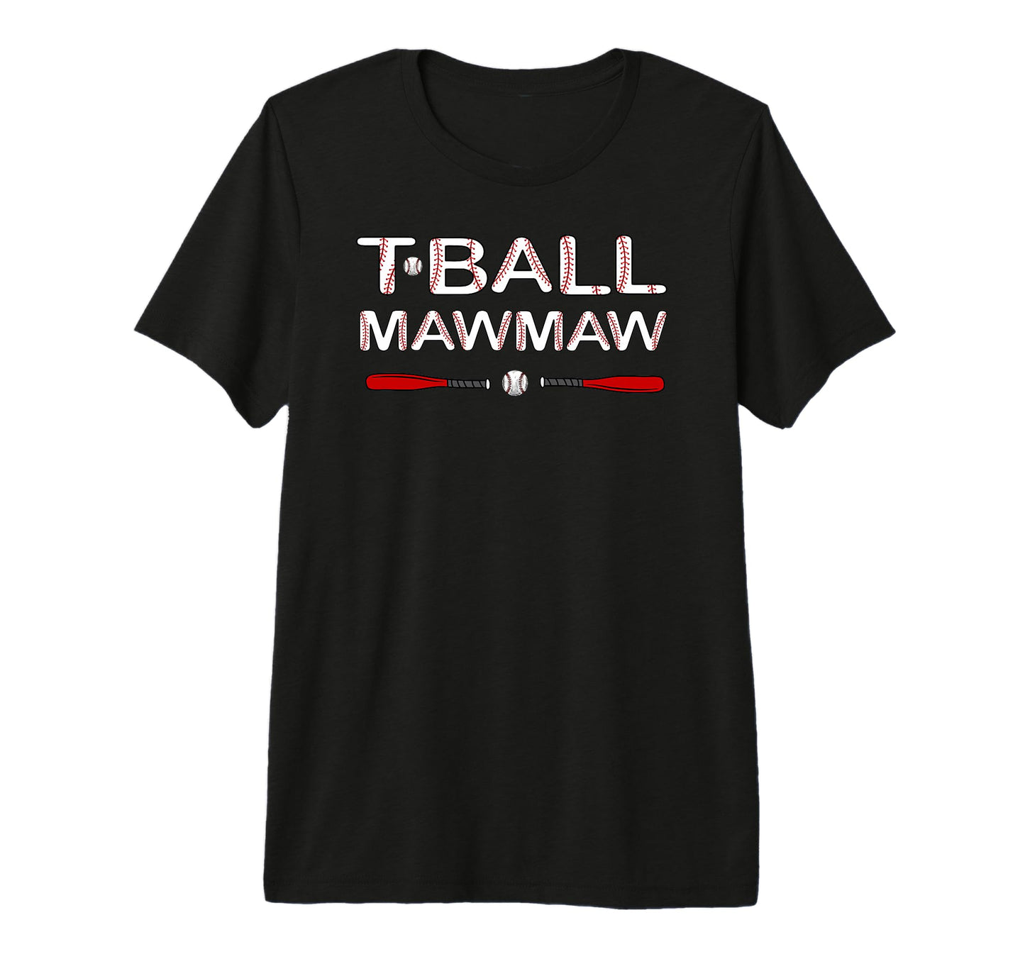 T Ball Mawmaw Grandma Ball Baseball T-Shirt - Custom Art Print Men Women - T-Shirt, Sweatshirt, Hoodie