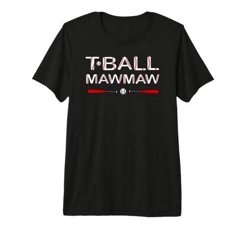 T Ball Mawmaw Grandma Ball Baseball T-Shirt - Custom Art Print Men Women - T-Shirt, Sweatshirt, Hoodie