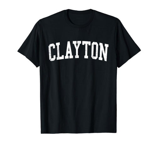 Clayton Ca Distressed White T-Shirt - Casual Everyday Wear for Adults - T-Shirt, Sweatshirt, Hoodie