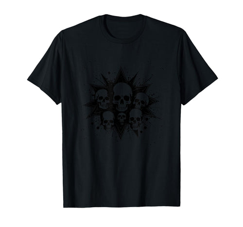 Grunge 90S Skulls Skeletons Skather T-Shirt - Novelty Apparel for Adults - T-Shirt, Sweatshirt, Hoodie