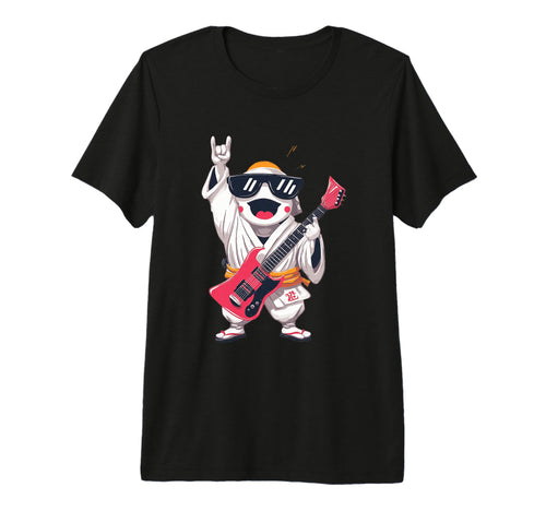 Rock Monk Electric Guitarist Kawaii T-Shirt - Aesthetic Graphic Men Women - T-Shirt, Sweatshirt, Hoodie