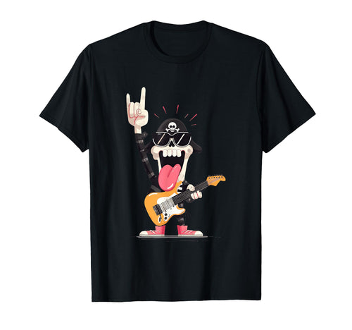 Rockstar Skeleton Punk Guitarist T-Shirt - Unique Graphic for Adults - T-Shirt, Sweatshirt, Hoodie
