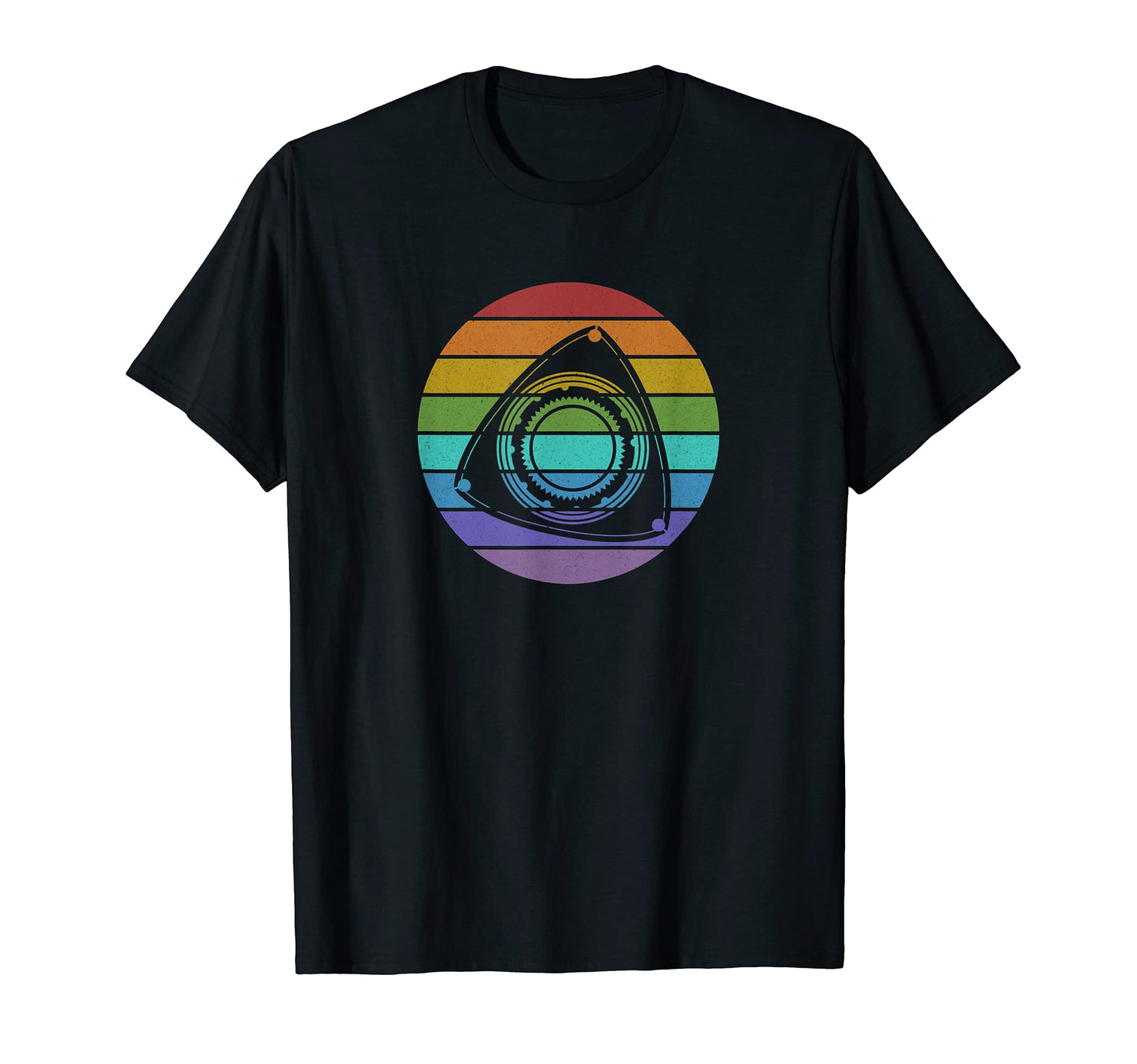 Stripes Wankel Rotary Engine T-Shirt - Trendy Graphic Men Women - T-Shirt, Sweatshirt, Hoodie