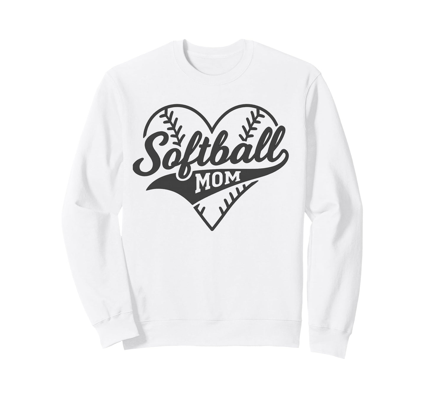 Proud Softball Mom Life Love Sweatshirt - Fun Novelty Design Men Women - T-Shirt, Sweatshirt, Hoodie