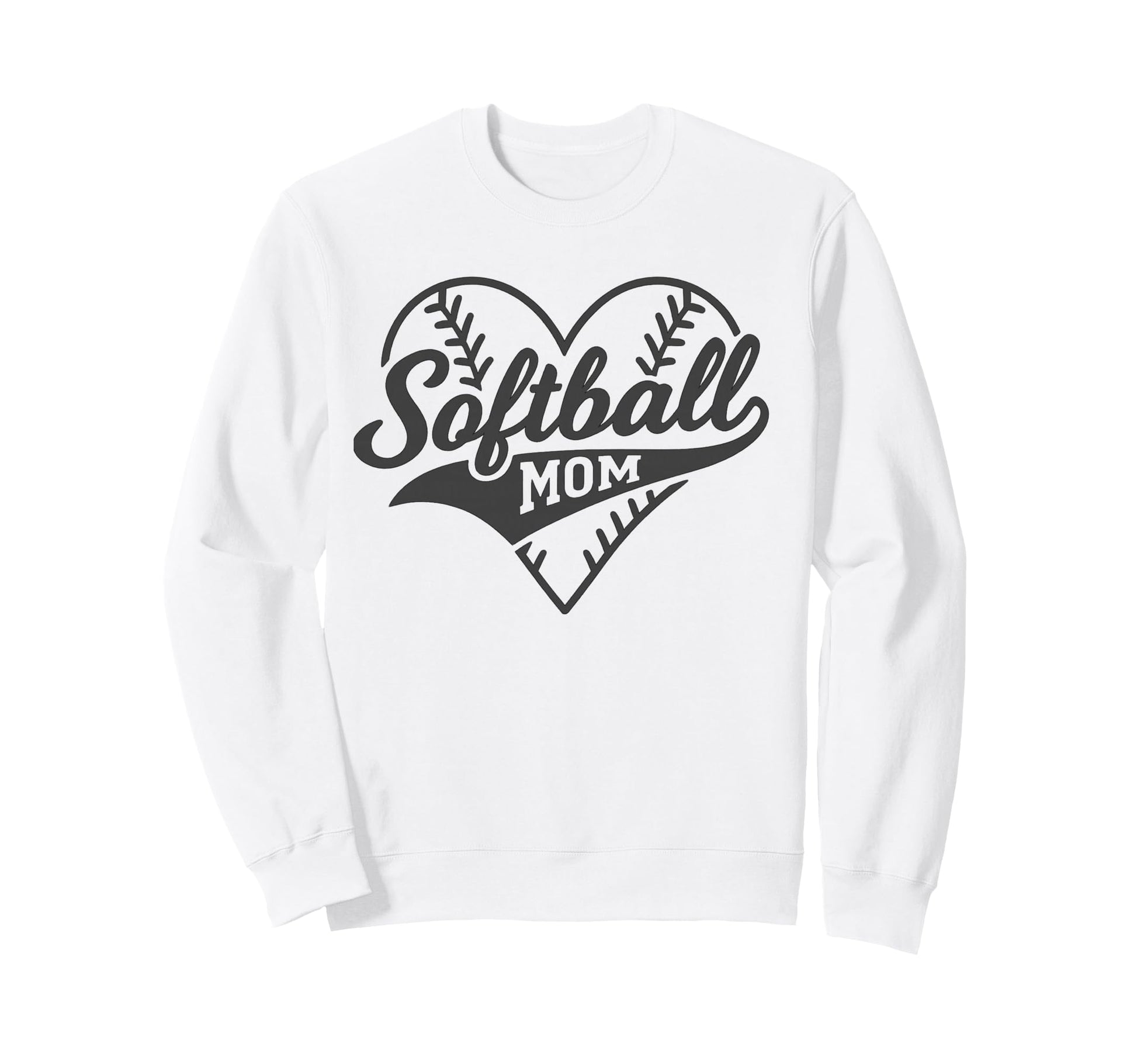 Proud Softball Mom Life Love Sweatshirt - Fun Novelty Design Men Women - T-Shirt, Sweatshirt, Hoodie