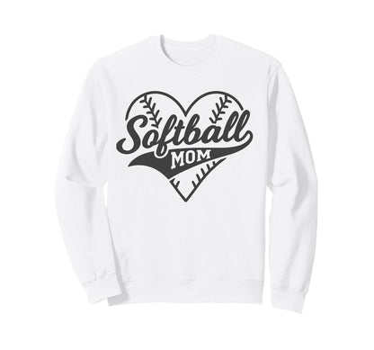 Proud Softball Mom Life Love Sweatshirt - Fun Novelty Design Men Women - T-Shirt, Sweatshirt, Hoodie