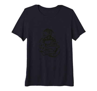 Womens Baseball Mom Bun Headband Sports T-Shirt - Novelty Apparel Unisex - T-Shirt, Sweatshirt, Hoodie
