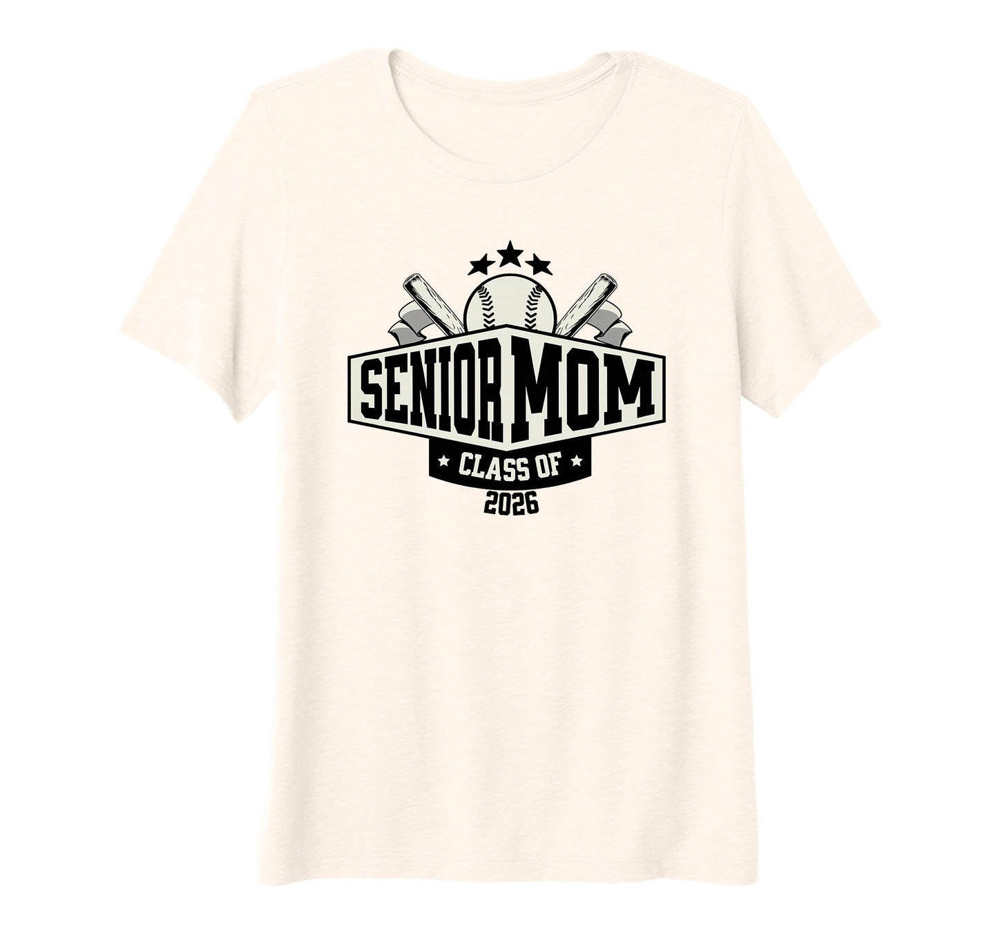 Womens Senior Mom Class 2026 T-Shirt - Fun Novelty Design for Adults - T-Shirt, Sweatshirt, Hoodie