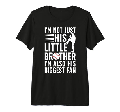 His Biggest Fan Baseball Brother T-Shirt - Aesthetic Graphic for Adults - T-Shirt, Sweatshirt, Hoodie