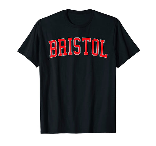 Bristol Tn Varsity Red Text T-Shirt - Graphic Print for Adults - T-Shirt, Sweatshirt, Hoodie