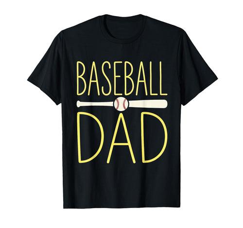 Baseball Dad Happy Fathers Day Bday Wife T-Shirt - Trendy Graphic Unisex - T-Shirt, Sweatshirt, Hoodie