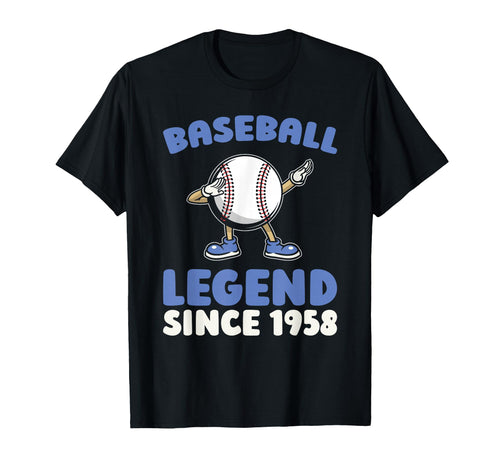 Born 1958 Baseballer Player Team T-Shirt - Casual Everyday Wear Unisex - T-Shirt, Sweatshirt, Hoodie