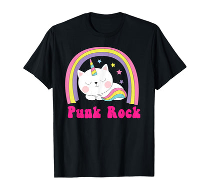 Punk Rock Sarcastic Rainbow Funny T-Shirt - Graphic Print for Adults - T-Shirt, Sweatshirt, Hoodie