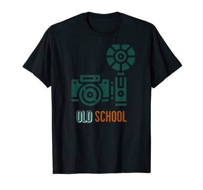 Mens Camera Photographer Printed T-Shirt - Custom Art Print Unisex - T-Shirt, Sweatshirt, Hoodie