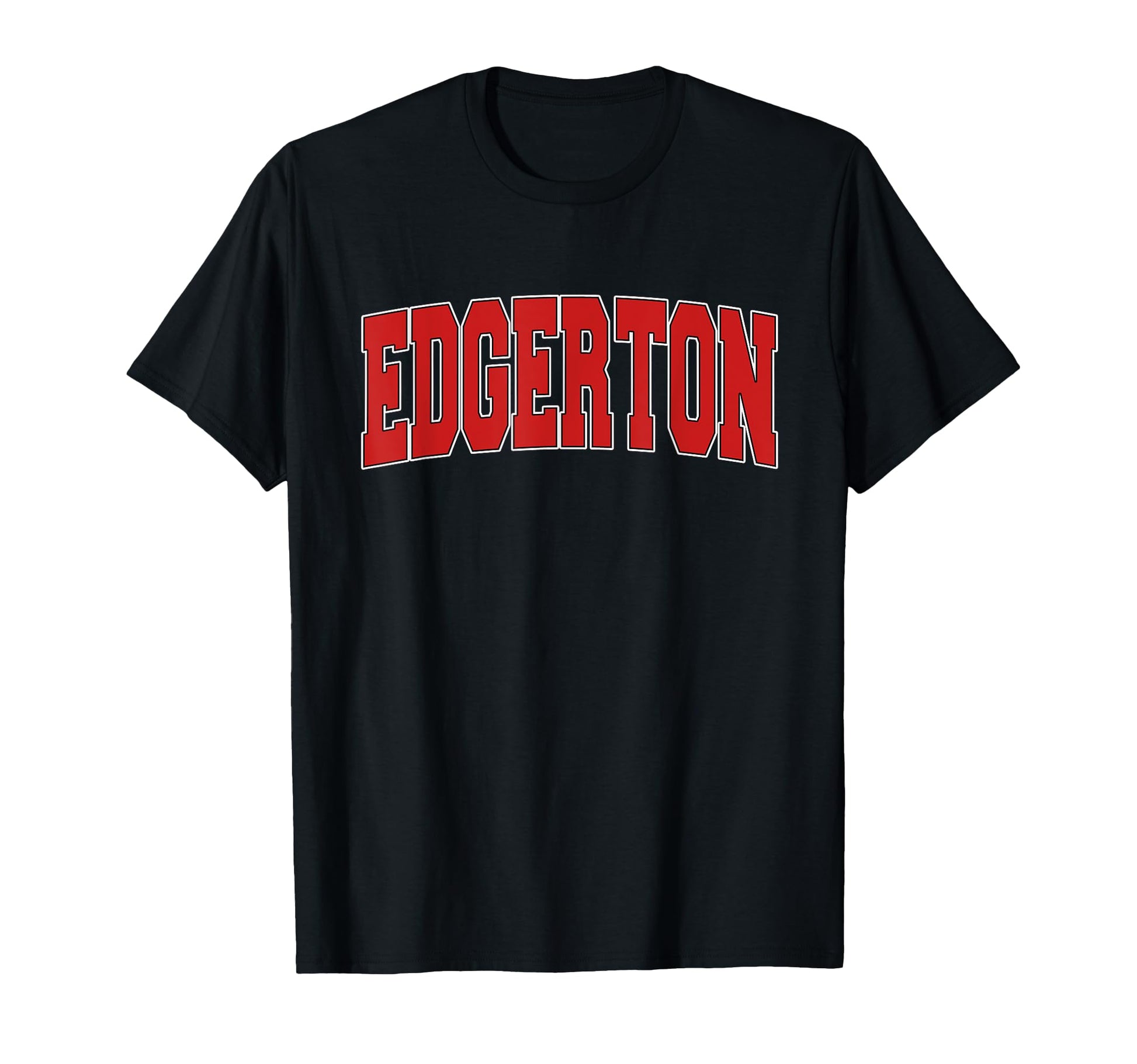 Edgerton Wi Wisconsin Varsity Usa T-Shirt - Fun Novelty Design for Adults - T-Shirt, Sweatshirt, Hoodie