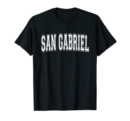 San Gabriel Ca California Usa Sports Varsity T-Shirt - Graphic Print Unisex - T-Shirt, Sweatshirt, Hoodie