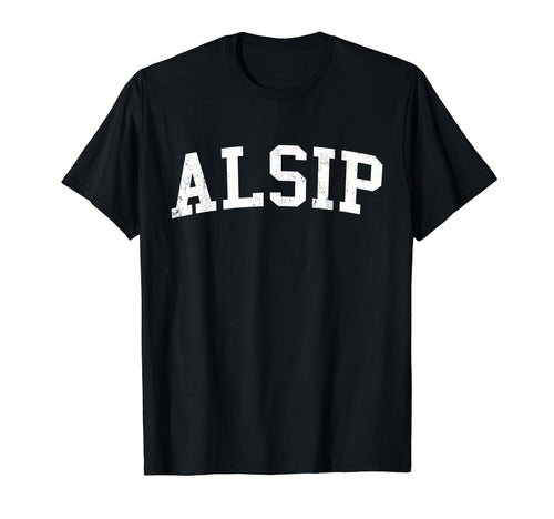 Alsip Il Distressed White Varsity T-Shirt - Unique Graphic Men Women - T-Shirt, Sweatshirt, Hoodie