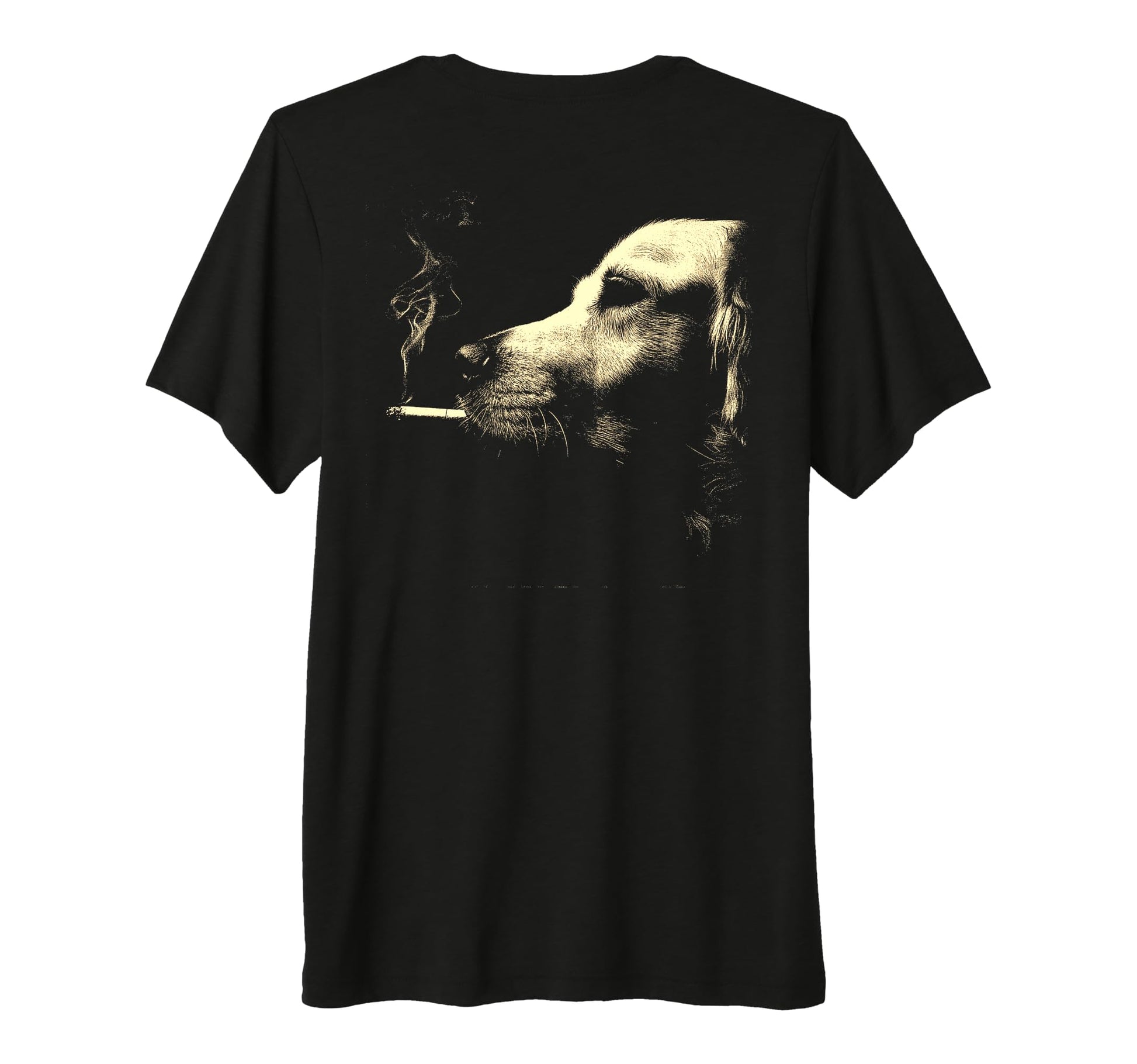 Golden Retriever Smoking Cigarette Grunge T-Shirt - Trendy Graphic Unisex - T-Shirt, Sweatshirt, Hoodie