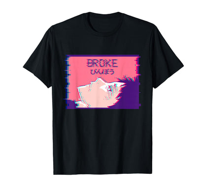 Sad Emo Anime Soft Eboy Vaporwave T-Shirt - Graphic Print Men Women - T-Shirt, Sweatshirt, Hoodie