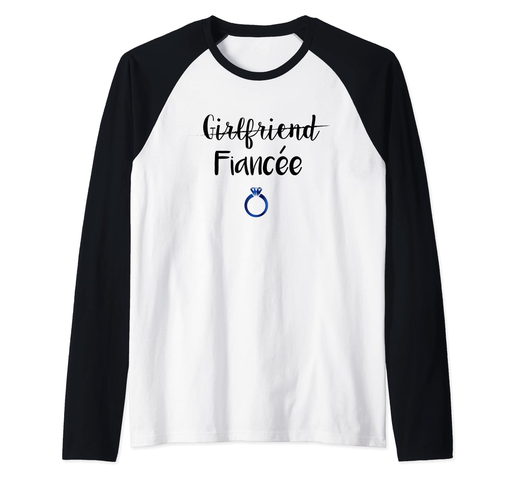 Girlfriend Fiancee Ring Engaged Wedding Hoodie - Trendy Graphic Men Women - T-Shirt, Sweatshirt, Hoodie