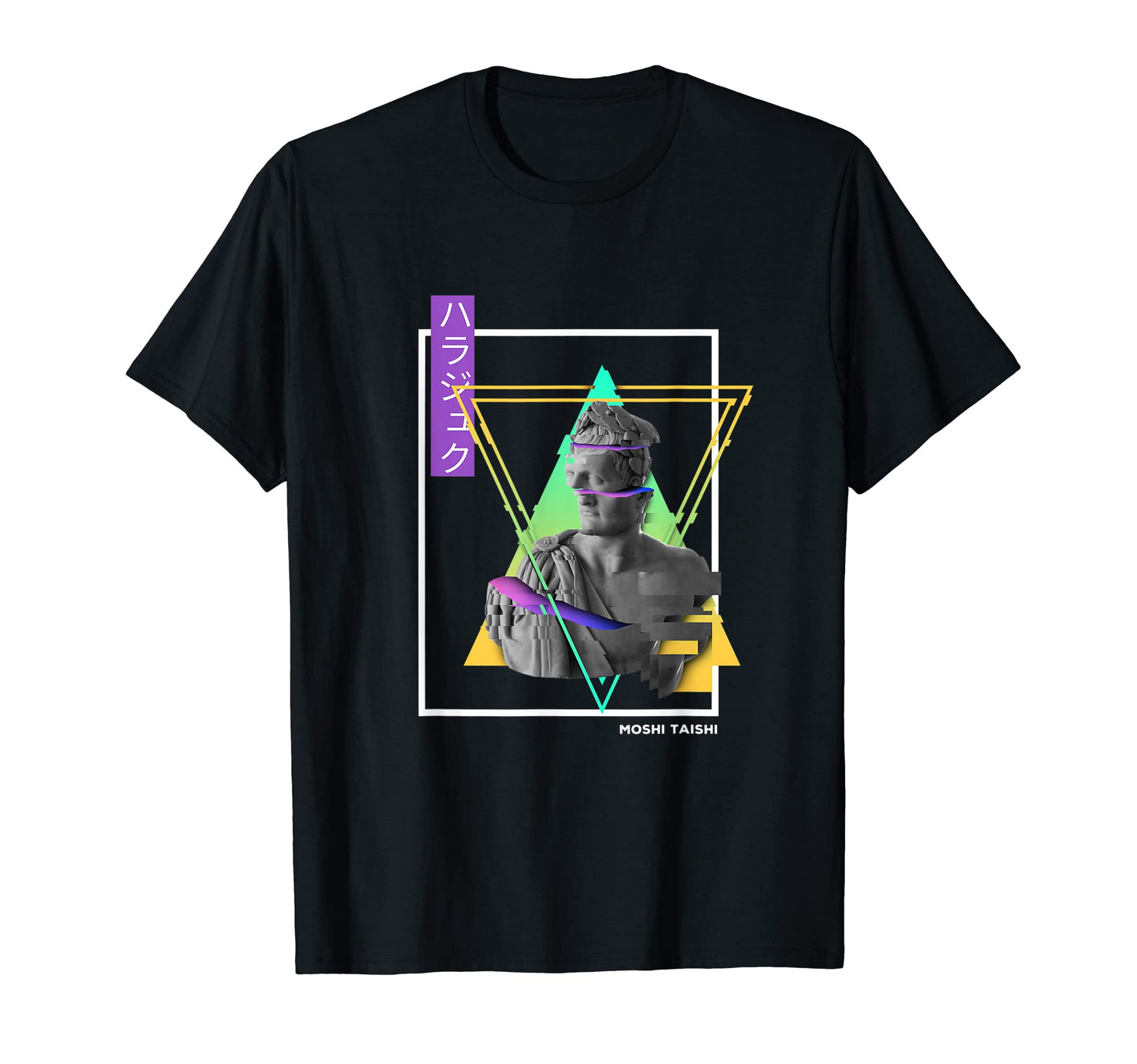 Vaporwave Statue Aesthetic Art T-Shirt - Minimalist Print for Adults - T-Shirt, Sweatshirt, Hoodie