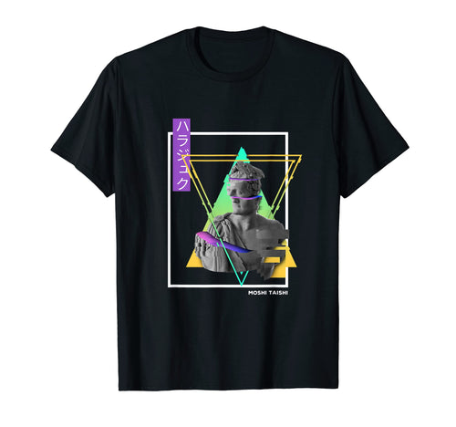 Vaporwave Statue Aesthetic Art T-Shirt - Minimalist Print for Adults - T-Shirt, Sweatshirt, Hoodie