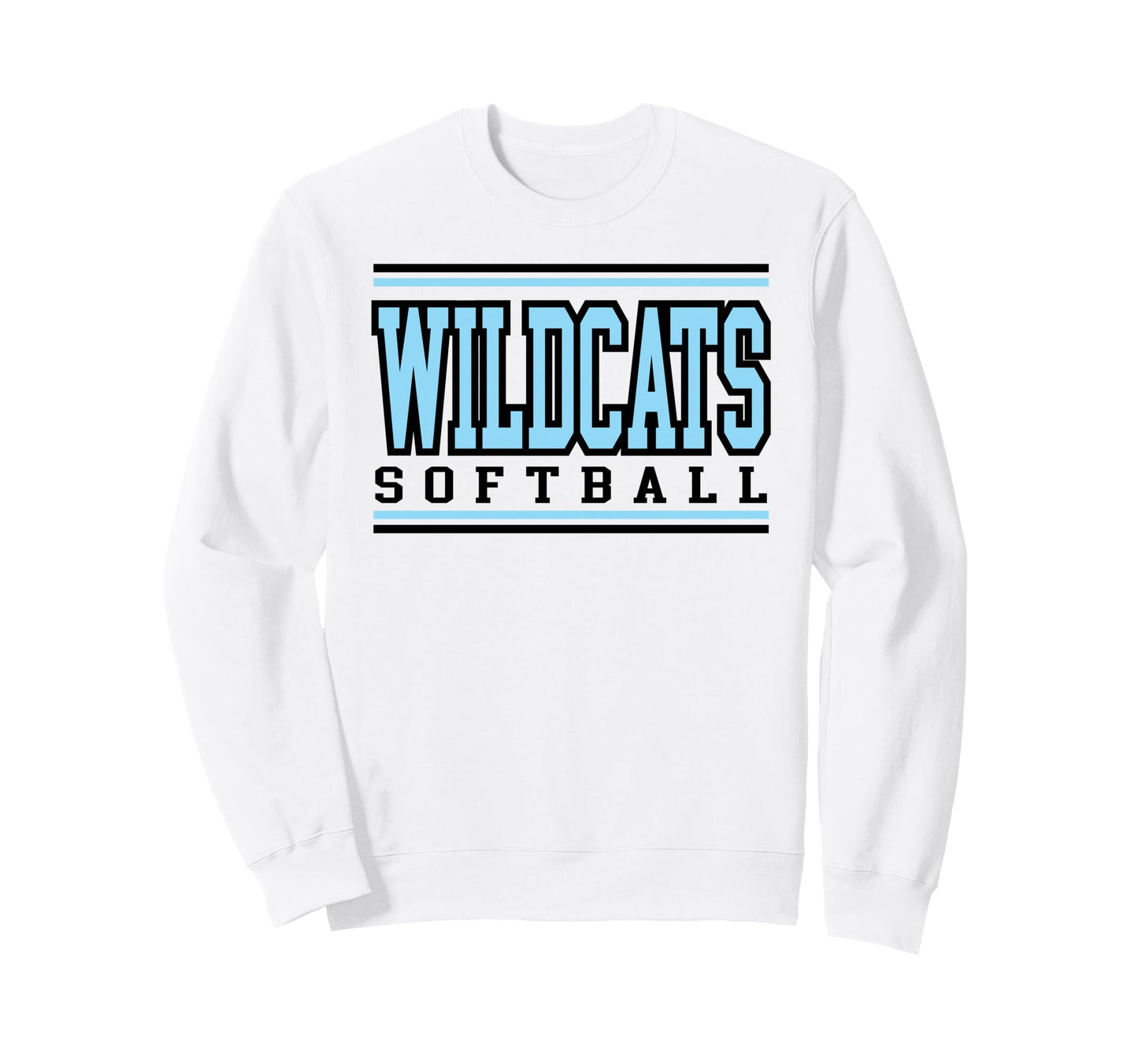 Wildcats Softball Mom Game Day Sweatshirt - Aesthetic Graphic for Adults - T-Shirt, Sweatshirt, Hoodie