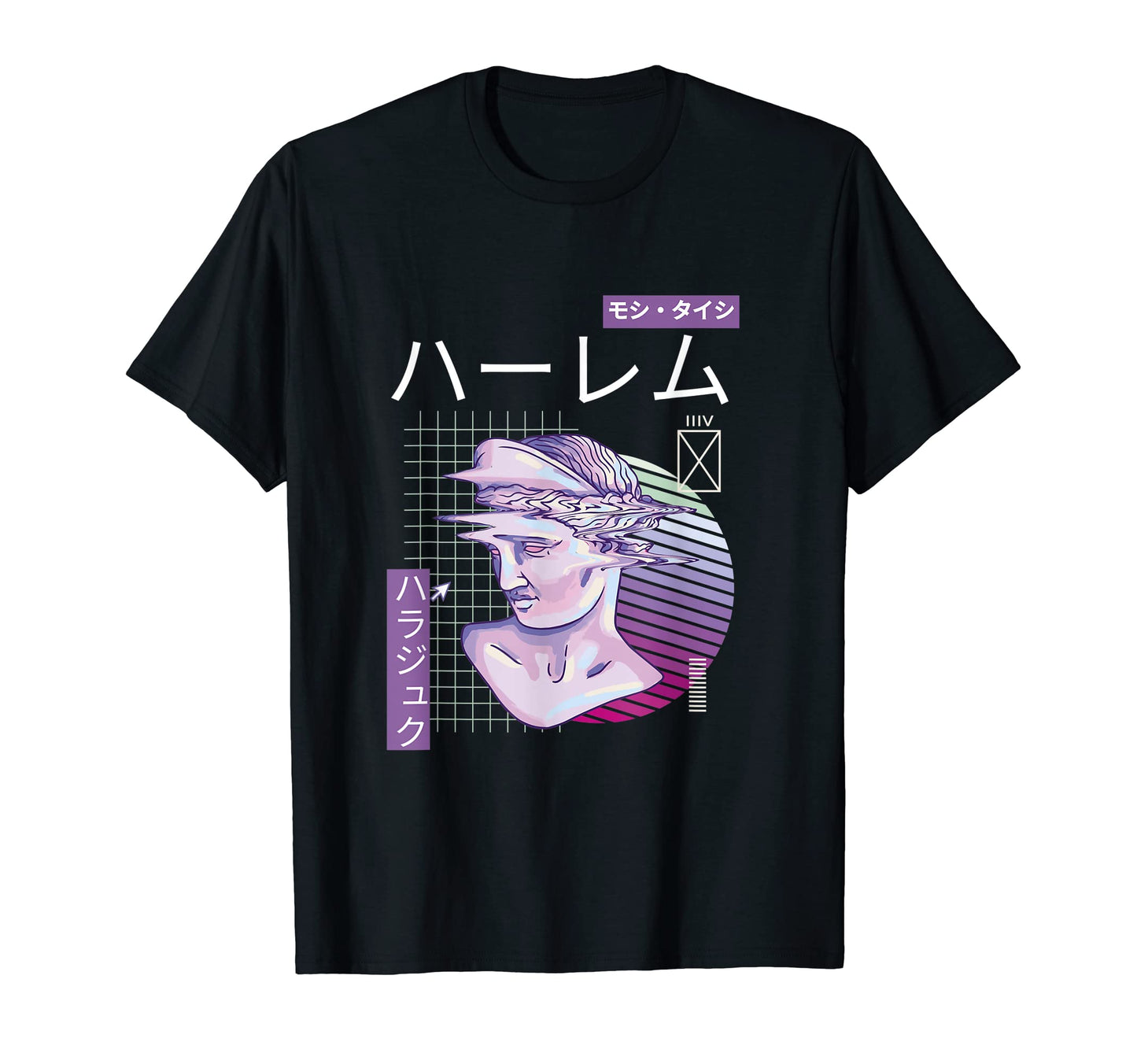 Vaporwave Statue Aesthetic Art T-Shirt - Casual Everyday Wear Unisex - T-Shirt, Sweatshirt, Hoodie