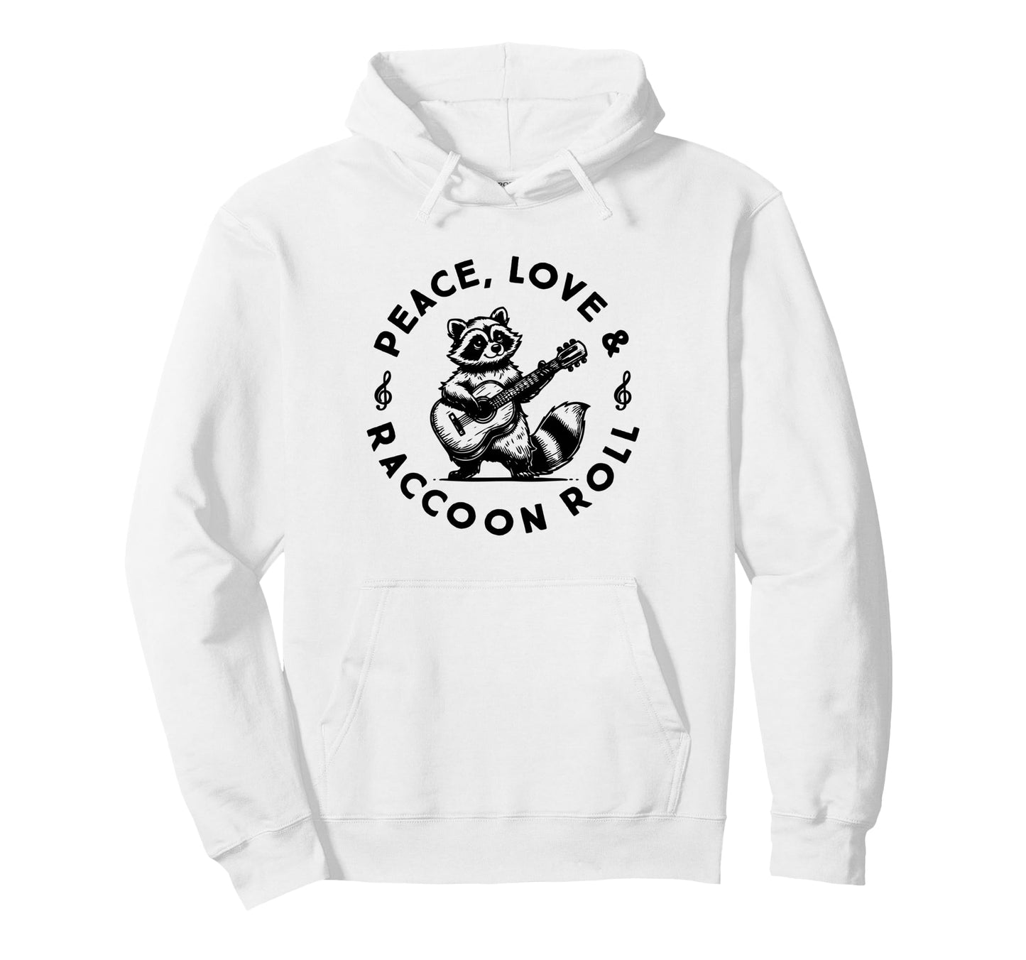 Raccoon Rock And Roll Music Raccoon Hoodie - Novelty Apparel Unisex - T-Shirt, Sweatshirt, Hoodie
