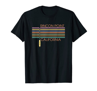 Rincon Point California Surfing T-Shirt - Aesthetic Graphic for Adults - T-Shirt, Sweatshirt, Hoodie