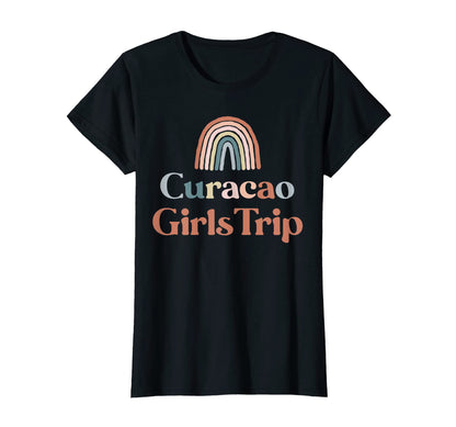 Womens Curacao Trip Boho Rainbow T-Shirt - Fun Novelty Design Men Women - T-Shirt, Sweatshirt, Hoodie