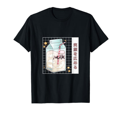 Vaporwave Japanese Milk Kawaii Anime T-Shirt - Trendy Graphic Men Women - T-Shirt, Sweatshirt, Hoodie