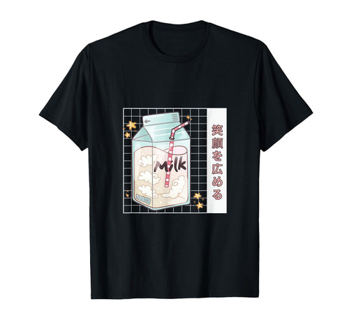 Vaporwave Japanese Milk Kawaii Anime T-Shirt - Trendy Graphic Men Women - T-Shirt, Sweatshirt, Hoodie