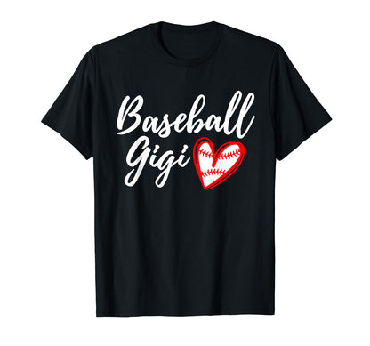 Baseball Gigi Heart Matching T-Shirt - Casual Everyday Wear for Adults - T-Shirt, Sweatshirt, Hoodie