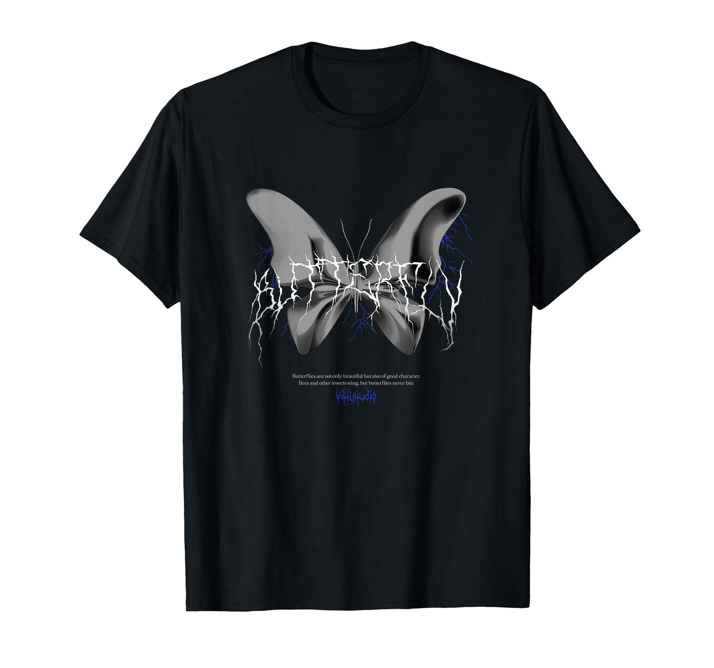 Butterfly Y2K Grunge Aesthetic T-Shirt - Minimalist Print for Adults - T-Shirt, Sweatshirt, Hoodie
